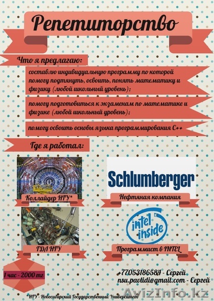 Репетитор (физика, математика, программирование) - Изображение #1, Объявление #1457563