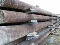 брусья, шпалы пропитанные, столбы ЛЭП и связи, доски - Изображение #1, Объявление #1253669